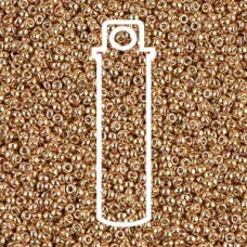 11/0 Seed Bead Galv Yellow Gold-8.5gm/tb
