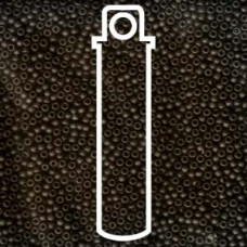 11/0 Seed Bead-aprx 24gms Matte Transp Brown (135F)