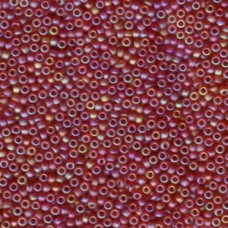 11/0 Seedbead Japanese 250gm Matte Transp Red Ab (141FR)