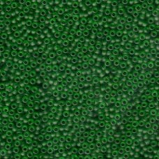 11/0 Seedbead Japanese 250gm Matte Transp Green (146F)