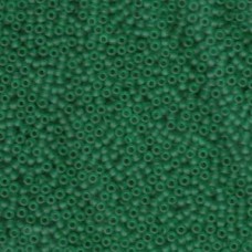 11/0 Seedbead Japanese 250gm Matte Transp Dark Green (147F)