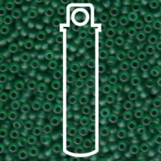 11/0 Seed Bead-aprx 24gms Matte Transp Dark Green (147F)