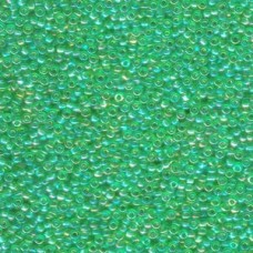 11/0 Seedbead Japanese 250gm Transp Light Green Ab (179L)