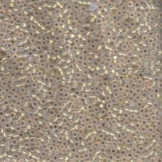 Seed Beads 11/0 Japanese 100g 24kt Gold Lined Opal Glass (196)