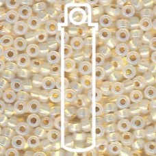 11/0 Round 24kt Gold Lined Opal Glass-apprx 8.5gm (196)