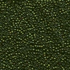 11/0 Seedbead Japanese 250gm Matte Metallic Dark Olive (2015)