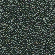 11/0 Japanese Seedbeads 250gm Fancy Frosted Leaf Green Multi (2031)