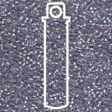 11/0 Round Spkl Pewter Lined Crystal -apprx 8.5gm (242)