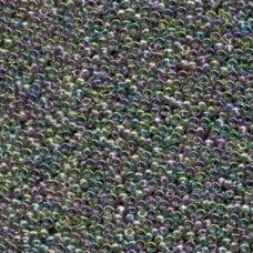 11/0 Transparent Gray Rainbow Luster 250 Gm/bg