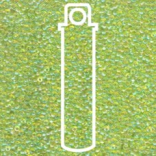 11/0 Seed Bead-aprx 24gms Transparent Chartreuse Ab (258)