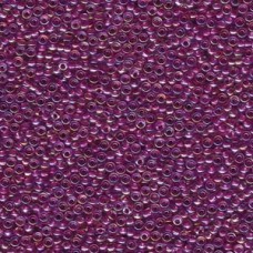 11/0 Seedbead Miyuki 250 Gram Raspberry Lined Crys Ab (264)