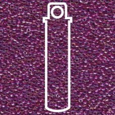 11/0 Seedbead Miyuki Raspberry Lined Crys Ab-8.5gm/tb