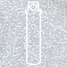 11/0 Japanese Seedbeads White-lined Crystal Ab-8.5gm/tb