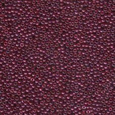 11/0 Japanese Seedbeads 250gm Cranberry Gold Luster (313)