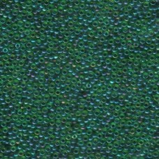 11/0 Japanese Seedbeads 250gm Dark Blue Lined Green Ab (332)