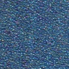 11/0 Japanese Seedbeads 250gm Blue/lined Aqua Ab (339)