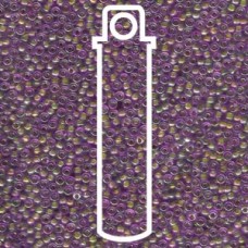 11/0 Seed Bead-aprx 24gms Hot Pink Lined Aqua Ab (340)