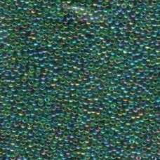 11/0 Japanese Seedbeads 125gm Fuchsia Lined Emerald Ab (344)