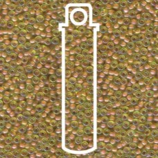 11/0 Seed Bead-aprx 24gms Dark Pink Lined Chartreuse (345)