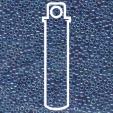 11/0 Japanese Seedbeads Navy Lined Aqua Ab-8.5gm/tb