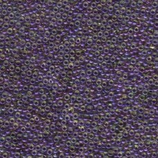 11/0 Japanese Seedbeads 250gm Navy Lined Lt Topaz Ab (349)