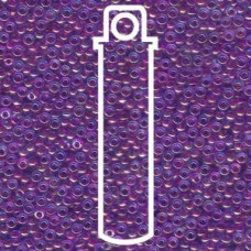 11/0 Round Purple Lined Aqua -apprx 8.5gm (352)