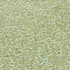 11/0 Japanese Seedbeads 250gm Aqua Lined Lt Topaz Ab (359)