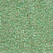 11/0 Japanese Seedbeads 125gm Sprklng Lt Blu Lned Topz Lustr (375)