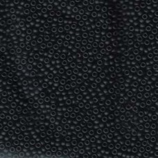 11/0 Japanese Seedbeads 250gm Matte Black (401F)