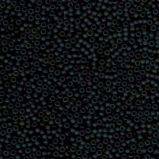 11/0 Seedbead Miyuki 250 Gram 11/0 Matte Black Ab (401FR)