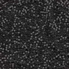 11/0 Japanese Seedbeads 250gm Semi-matte Black (401SF)