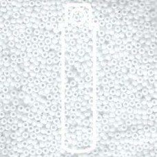 11/0 Round Opaque White -apprx 8.5gm (402)