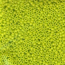 11/0 Japanese Seedbeads 250gm Opaque Chartruese (416)