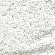 11/0 Seed Bead White Pearl Ceylon -100 Gm/bg (420)