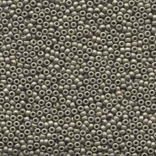 11/0 Miyuki Duracoat Galv Matte Lt Pewter-250 Gm (4221F)