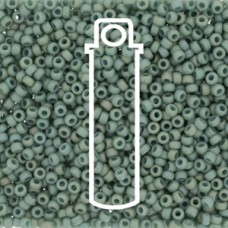 15/0 Round Frost Op Glaze Rnbw Celadon-appx 8.2gm/tb