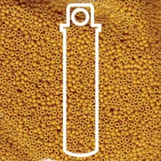 15/0 Round Miyuki Matte Opaque Mustard-apx 8.2gm (1233)