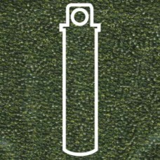 15/0 Round Miyuki Trans Olive Green-apx 8.2gm (158)