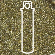 15/0 Round Miyuki Trans Gold/olive Lstr-apx 8.2gm (1889)