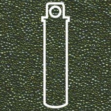 15/0 Round Miyuki Matte Met Green Iris-apx 8.2gm (2008)