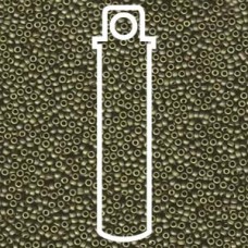 15/0 Round Miyuki Matte Met Olive Gold-apx 8.2gm (2032)