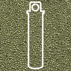 15/0 Round Miyuki Matte Met Lt.olive-apx 8.2gm (2033)