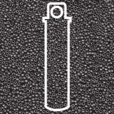 15/0 Round Miyuki Matte Dark Grey-apx 8.2gm (2065)