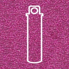 15/0 Miyuki Fuchsia Lined Crystal-appr 8.2gm Tube (209)