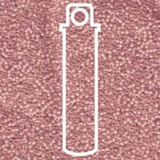 15/0 Round Miyuki Lined Rose Pink Ab-apx 8.2gm (2200)