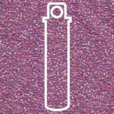 15/0 Round Miyuki Lined Magenta Ab-apx 8.2gm (264)