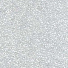 White Lined Crys Ab Miyuki 15/0 250gm (284)