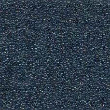 15/0 Miyuki Dk Blue Lined Aqua Ab-250 Gm (347)