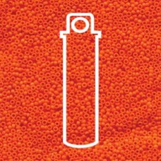 15/0 Miyuki Op Tangerine -appr 8.2gm Tube (405)