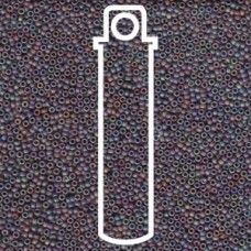 15/0 Round Miyuki Matte Opque Brown Ab-apx 8.2gm (409FR)